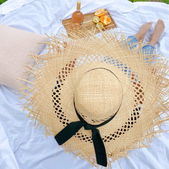 Fringe Wide Brim Sun Hat - Picture 2 of 2